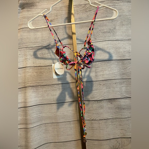 Kulani Kinis Other - KULANI KINIS Disco Doll Ruched Triangle Bikini Top size xs